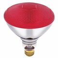 Brightbomb 441000 100 watt BR38 Incandescent Light Bulb - Red BR3286136